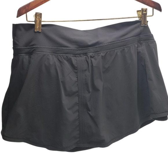 Lululemon Run Pace Skirt Black Size 10 Lightweight Jogging Athletic Tennis - Picture 2 of 14